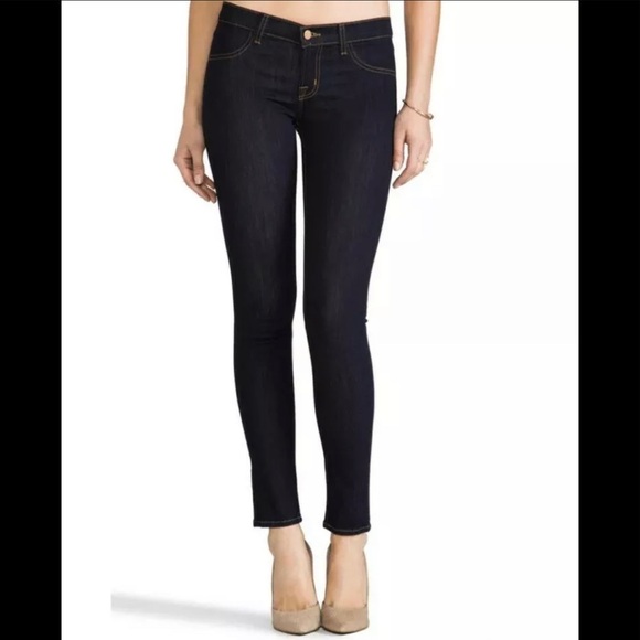 J. Brand Midrise Super Skinny Jeans Leggings In Starless Dark Wash 30 - Picture 1 of 13